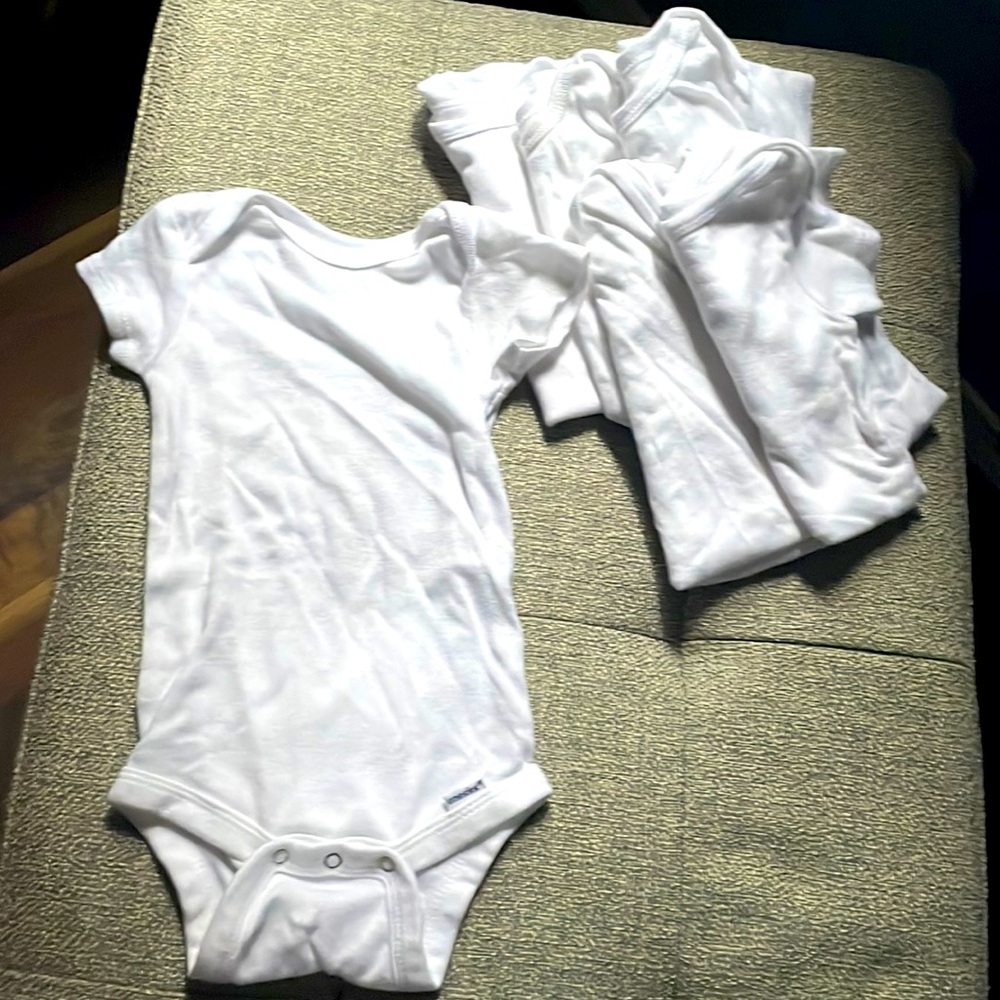 White short sleeve onesie